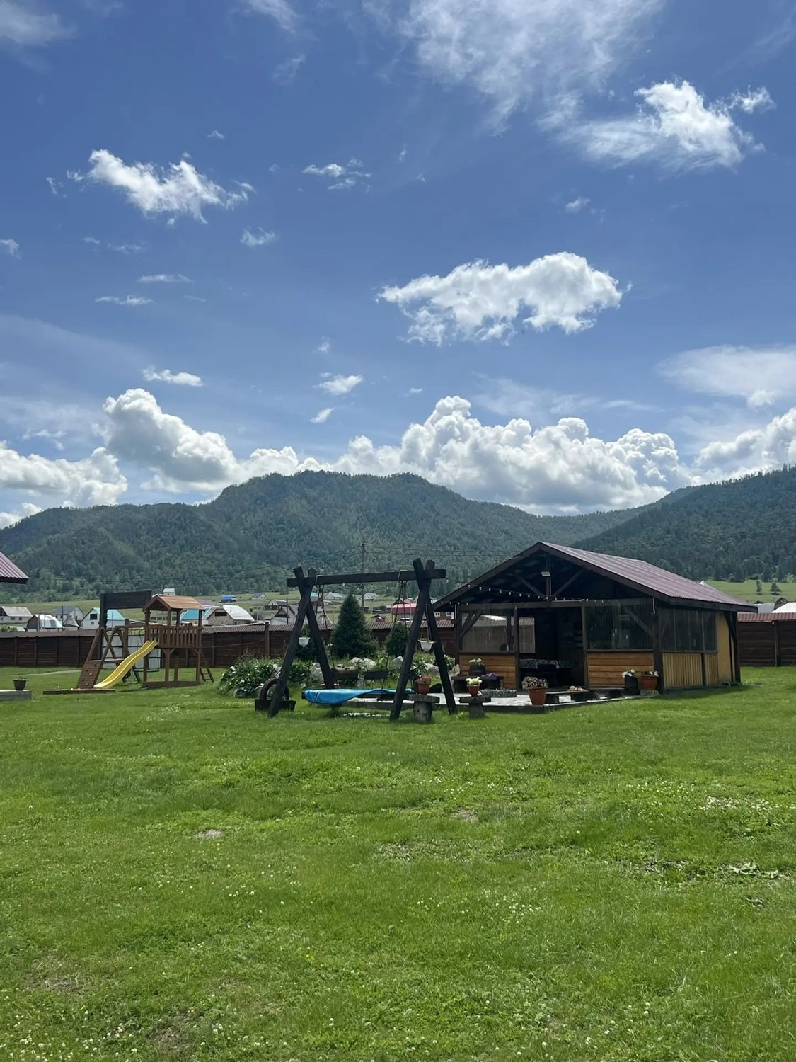 Панорама территории турбазы